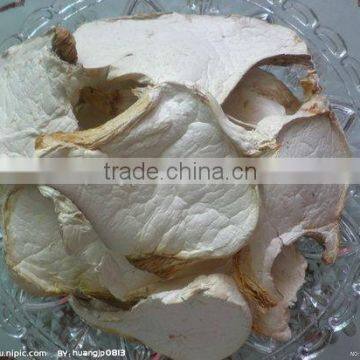 Dried pleurotus eryngii mushroom cut