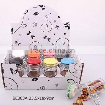 airtight glass jar set with ceramic lid in a display box