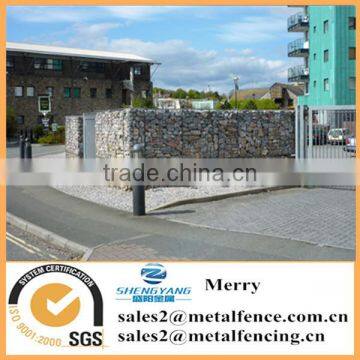 1.5mX1mX1m galvanized Gabion Galfan 3mm stone box apartmant block perimeter with uplit Gabion basket wall