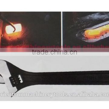 Adjustable wrench black polished