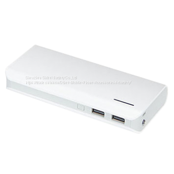 10000mah/20000mah lithium ion battery dual usb outputs