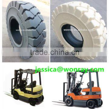 white toyota non-marking forklift tires 21x8-9 18X7-8 etc.