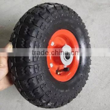 Pnematic Balata Tires With Steel Or Plastic Rim For Hand Cart