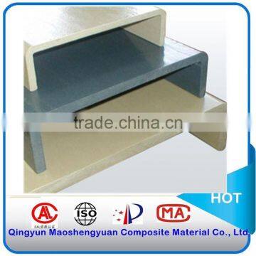 Corrosion Resistant FRP Channel Steel/ U-shaped Glass Fiber Reinforced Plastic/FRP Protrusion Profiles photo-3