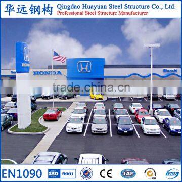 In UAE Structural Steel Pre Engineered 4S Car Exhibition Center for Sale