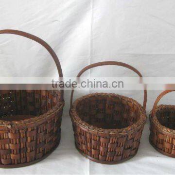 willow nested storage basket,different size and color