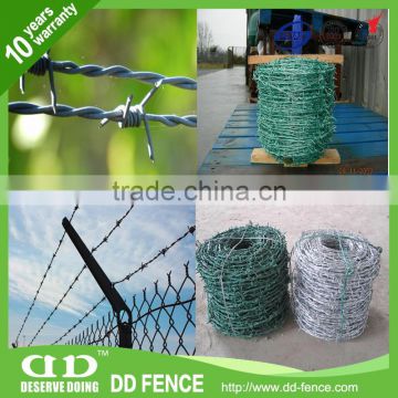 hot dip galvanized welded barbed wire road isolation and railway barbed wire razor flat fence