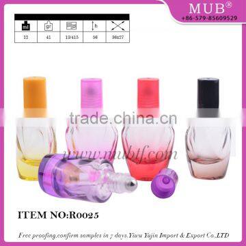 R0025 roll bottle glass bottle aluminum perfume bottle wholesale