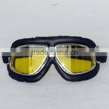 Aviator Pilot Cruiser Motorcycle Scooter Off-Road Goggle Eyewear Colour Lens