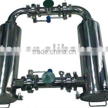 Factory outlets sanitary epoxy resin stainless steel angle duplex strainer