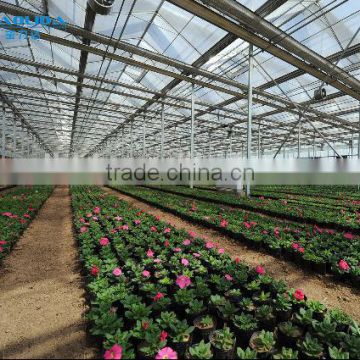 Large size Multi-span Glass Greenhouse/commercial Greenhouses