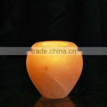 Rock Salt Candle Holder