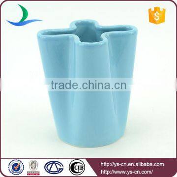 YSb40160-02 4 Pcs Unique Shape Ceramic Bathroom Set Blue,bathroom Set photo-5