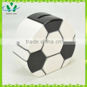 Football Shape Ceramic Piggy Banks for Kids photo-6