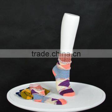 White Female Hosiery Leg Form Knee High Foot Mannequin Display For Sale photo-6