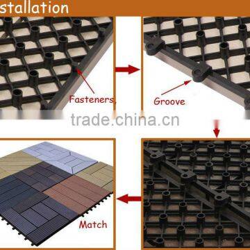 Wood Plastic Composite Non-slip Wpc Diy Flooring