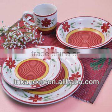 KC-00190/ceramic plate set/round shape/high quality ceramics