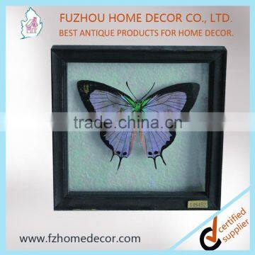 2016 new style rural wooden glass frame with linen printing insert