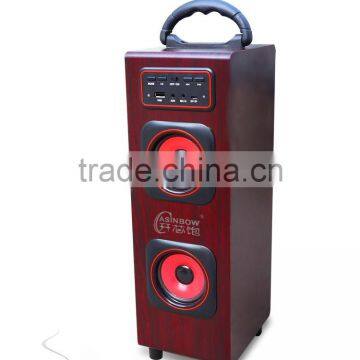 High Fidelity New Ratro Style Home Theatre Bluetooth Speaker Support TF Card With Microphone, Cube Wireless Loudspeaker For Sale photo-3