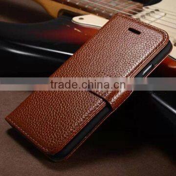 Factory in stock PU Leather Mobile Phone Flip Case for iPhone 6