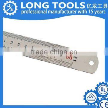 Custom tailor metal meter inch meausring steel ruler