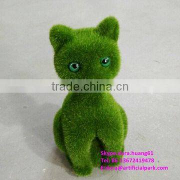 H080611 artificial moss make plastic animals artificial grass animal cat