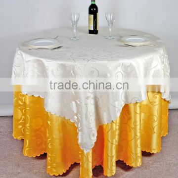 double layer jacquard table cloth for hotel restaurant weddings