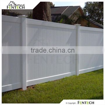 Fentech Durable Wind resistant and UV proof plastic use PVC Privacy Fences