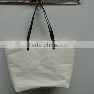 Simple Style Canvas Tote Shopping Bag photo-2