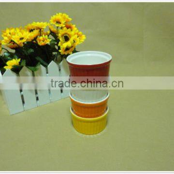 Daily Use Round Porcelain Ceramic Bakeware Bowl