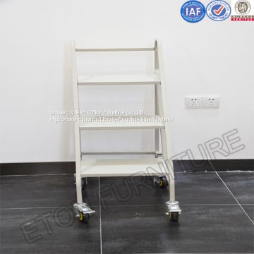 School Library Steel Shelf Large Loading Weight Book Ladder