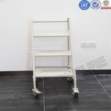 School Library Steel Shelf Large Loading Weight Book Ladder
