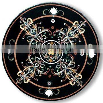 Designer Marble Inlay Table Top, Pietra Dura Marble Inlay Flooring