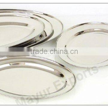 Stainless Steel Oval Tray