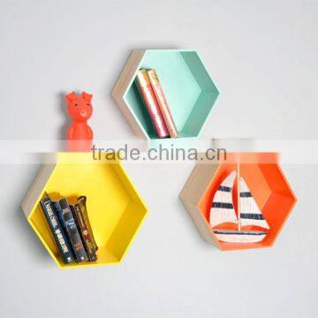 hexagon wall shelf