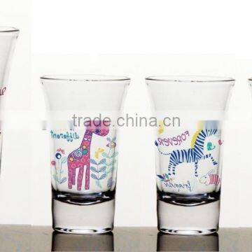 1.5oz 2oz 2.5oz 3oz animal woman gril color printing sheezer shot glass cup