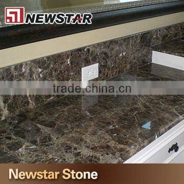 China Polished Brown Emperador Dark Marble Countertop photo-2