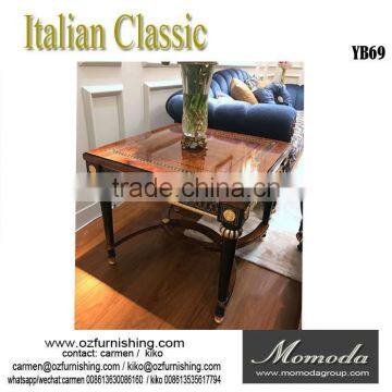 YB69 Italian Style Luxury Carved Living Room Furniture Classic Soild Wood Sofa photo-5