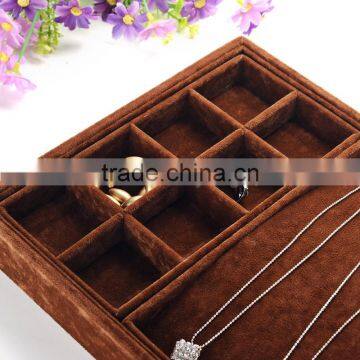 3 Pieces Multifunction Combined Velvet Display Jewelry Box photo-2
