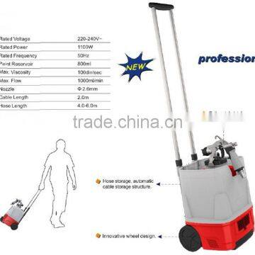 1200w Professional Double Tube Trolley Power Painting Sprayer Electric Paint Spray Gun photo-2