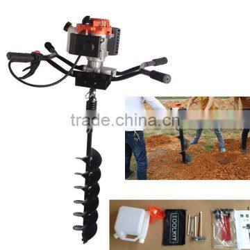 82cc 3200w Hand-Held Manual Fence Post Hole Digger Portable Hand Ground Drill Earth Auger