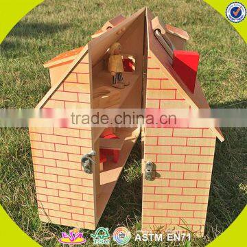 Wholesale Fashion Wooden Girls Doll House Popular Wooden Girls Doll House W06A122 photo-5