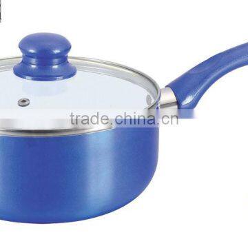 9pcs Cookware in Aluminum With White Ceramic Nonstick Coating photo-4