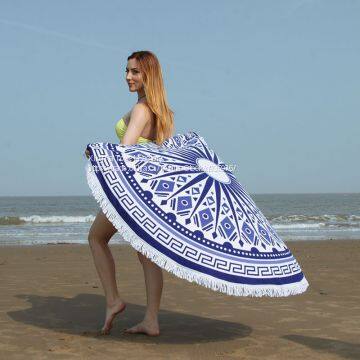 Microfiber Round Beach Towel Watermelon Can Make With Fringe photo-2