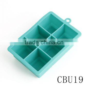 CBU19 Easy Release Silicone Ice Cube Tray Mold With 6 Small Cell photo-2