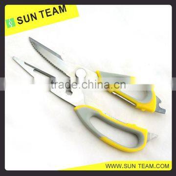 SK009 9" Professional multi function blade kitchen scissors with magnetic holder