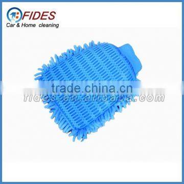 polyester car sponge cleaning microfiber chenille mitt