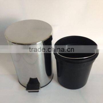 5L Hot Sale Hotel Stainless Steel Garbage Can/dustbin /waste Bin photo-5
