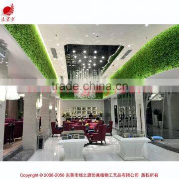 Artificial Indoor Wall Plant Wall Decoration Artificial Grass Wall for Shopping Mall photo-2