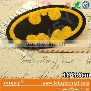 Chenille Embroidered Patches Bat Man iron on patch design